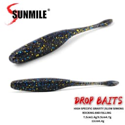SUNMILE Fishing Lures Drop Soft Baits 7.5/9.5/11.5cm Soft Lure Iscas Artifical Baits Leurre Louple for Bass Pike Fishing Baits