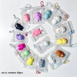 Stress Relief Toy Squeeze Toys Soft Mochi Cat Toy Mini Cute Animal Toy Birthday Party Gift Easter Egg Filler Classroom Reward