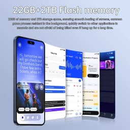 K-Touch Hot I17 Pro Max 7.3HD Cell Phone 22G+2TB Mobile Phones Android 15 Smartphone 5G Dual SIM 7800mAh Unlocked Global Version 16+48MP Cellphones
