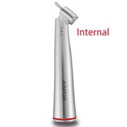 JUMTOP Dental Handpiece 45° LED 1:4.2 Increasing Red Ring Contra Angle Inner/External Water Spray for Electric Micromotor