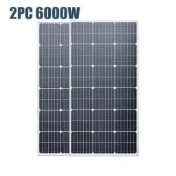 6000W/3000W High-Power Solar Panel Kit, Suitable for Outdoor Activities and Homes Camping and RV Off Grid Living