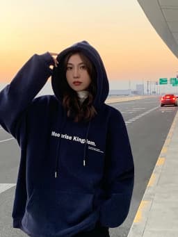 Oversize Black Hoodie Women's Spring Autumn Style 2026 New Popular Loose Outerwear Korean Lazy Thickened Long Sleeve