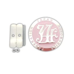 Hot 13 Colors Universal JDM Car Front Grille Badge Logo Zinc Alloy Japan Automobile Federation JAF Emblem Badge Auto Accessories