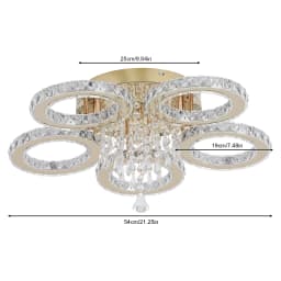 Modern Led Ceiling Light Modern Home Decoration Crystal Chandelier Luxury Living Room Dining Gold Ceiling Lamp Lighting