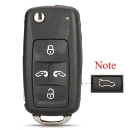 Jingyuqin 2/3/4/5 Buttons Folding Remote Car Key Case Shell For VW Sharan Tiguan Golf Sagitar Polo MK6 Touareg