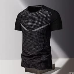 Summer Quick Drying Clothes 3D Printed Men's T-shirt, Oversized Loose Round Neck Short Sleeved Shirt