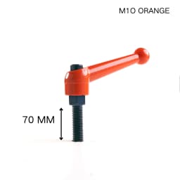 M10 Black Orange Solid Adjustable Handle Clamping Tension Lever Arm