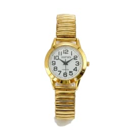 Simple Business Casual Couple's Watch with Elastic Strap and Arabic Numeral Dial, Quartz Watch for Men and Women