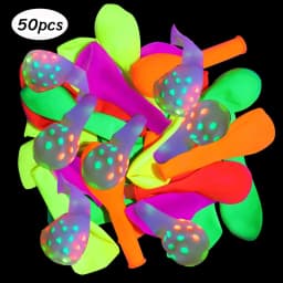 1Set Neon Balloons Neon Glow UV Glow Balloons Garland Arch Kit Fluorescent Globos Blacklight Birthday Party Decor Baby Shower