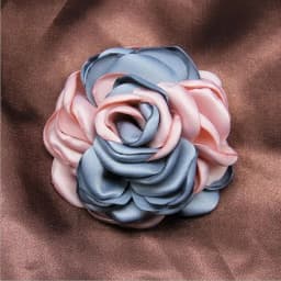 5Pcs 8CM Handmade DIY Large Satin Fabric Artificial Rose Flowers For Wedding Party Craft Home Decoration