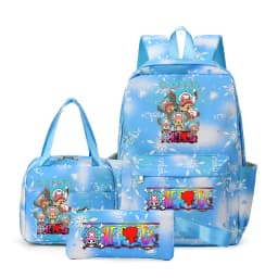 One Piece Backpacks Women Men Capacity School Bag Rucksack Printe Backbag Travel Daypack Male Backpack Mochila 3pcs