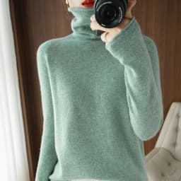 Autumn Winter Women Sweaters Turtleneck Long Sleeve Solid Slim Fit Basic Knit Tops Warm Bottoming Shirts High Strecth Pullovers