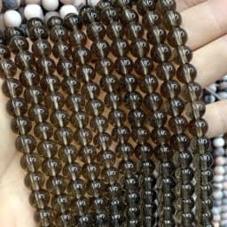 Natural Stone Colorful Garnet Red Amber Yellow Olive Green Glass Crystal Round Loose Beads For Jewelry Making DIY Bracelet
