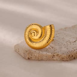 Ocean Starfish Shell Open Rings For Women Gold Color Stainless Steel Ring Summer Beach Aesthetic Waterproof Jewelry Gift