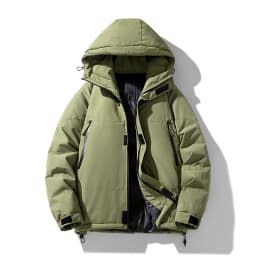 Winter Men's Warm Parkas Jacket Coat Solid Hooded Casual Waterproof Outwear Male Loose Thick Hooded Parkas Couple Clothing Coats