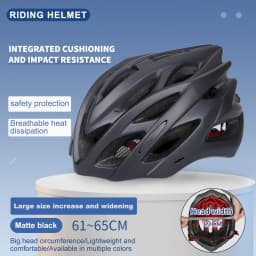 Horntour Big Head Circumference 65cm Bicycle Helmet Riding Light Racing Road Bicycle Helmet Men Women Outdoor Bicicleta Helmet