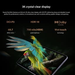 Xiaomi Pad Mini Global Version MediaTek Dimensity 9400+ 8.8" 3K ultra-clear display 7500mAh battery 67W HyperCharge