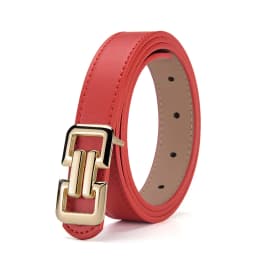 1-3pcs Luxury Women's Geometric Smooth Buckle Color Belt Fashion Women Jeans Skirt PU Belt Trendy Women's Unique Design