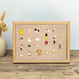 Hollow Shadow Box Frame for Badges Medals Brooches Keepsakes Wall Mountable Display Case with Storage Stylish