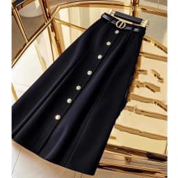 2026 Female High Waist Maxi Skirt Advanced Feeling Women A-word Long Skirts Spring Autumn Ladies Fashion Solid Color Maxi Skirt