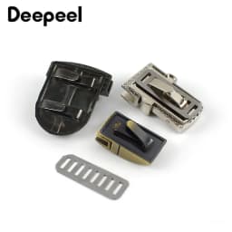 2/5Pcs Metal Lock Buckle Twist Turn Snap Clasp for Women's Bag Purse Replace Repair Buckles DIY Bags Closure Hardware Accessory