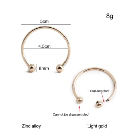 10/30/60PCS Detachable D-Buckle Metal Opening D Ring For Shoulder Bag Belt Strap Swimwear Decor Hat Horseshoe Hook Accessories