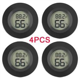 4PCS LCD Digital Thermometer Hygrometer Indoor Room Electronic Temperature Humidity Meter Sensor Gauge Weather Station Home 