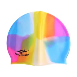 Wear-resistant Practical Colorful Silicone Flexible Waterproof Plus Size Bathing Cap Swimming Cap Swim Pool Hat Swimming Hat