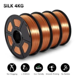 SUNLU 4Rolls PETG Filament 1KG 3D Printer 1.75MM Non-Toxic Good Toughness Biodegradable PLA PLAplus SILK No Bubble 0.5KG TPU