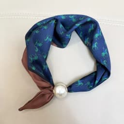 1/2PCS Elegant Pearl Tail Magnetic Clasp Scarf Summer New Versatile Breathable Fashion Artistic Accessory Neck Wrap Scarves