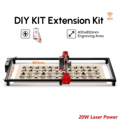 AlgoLaser Laser Engraver 2W 5W 10W 20W Output Laser Cutter Engraver for Wood and Metal /Emergency Stop Flame & Gyro Detectio