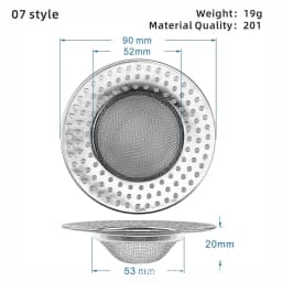 Kitchen Sink Filter Stainless Steel Mesh Sink Strainer Filter Sewer Mesh Strainers Bathroom Sink Strainer Drain Hole Filter Trap
