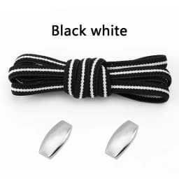 1Pair Elastic Laces Sneakers New Lock Flat Shoelaces Without ties Kids Adult No Tie Shoelace Rubber Bands Shoes Accessories