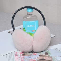 Rex Rabbit Fur Hang Ear Cover Warm Winter Earmuffs Headwear Ear Muffs Fur Earmuffs Cold Ear Warmer Fold Ear Protection Headband