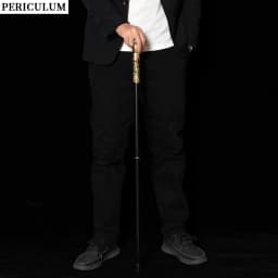 Victorian Blue Gold Embossed Round Handle Walking Cane Detachable Vintage Walking Stick for Cosplay Party Prop for Men And Women