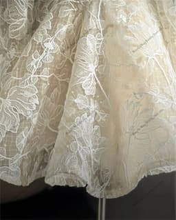 Elegant Princess Mini Wedding Dress Long Sleeve Lace Flower Bridal Gowns Ball A Line Lace Up Short Bride Dresses Customized