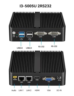 Intel Celeron N5105 J6412 Mini PC with 4xUSB 1xHDMI 1xVGA Support WiFi Pfsense Linux Computer for Industrial Window10Pro Ready