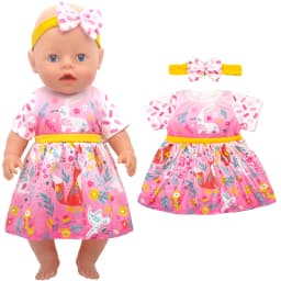 43 Cm Baby Doll Clothes Rompers for 17 Inch Baby Doll Suit Costume Set