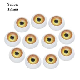 10Pcs Plastic Doll Eyeballs 12/20mm Acrylic Eyes For BJD Doll Making Crafts DIY Eyes Accessories Mini Easy Use Simulation