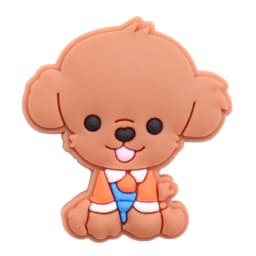 New Arrival 1pcs PVC Cute Cartoon Shoe Charms Fit Wristbands Kawaii Animal Dog Mom Bone Hole Slipper Decoration Shoe Accessories