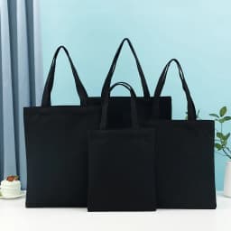 10pcs/lot Custom Logo 10oz Canvas Shoulder Bags Beige/Black/White Eco-Friendly Shopping Bag Personalize Large Capacity Handbags