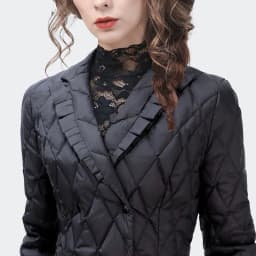 New Light Thin Winter Clothes Cotton-padded Jacket Ladies High-end Fashion Slim Short Ruffled Suit Parkas Coat Female Overcoat
