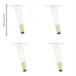 4pcs Coffee Table Support Desk Chairs Nightstands DIY Furniture Metal Legs Adjustable Furniture Table Legs for Sofa TV Cabinet