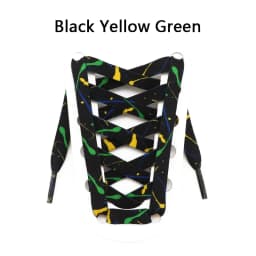 Flat Splash Ink Shoelaces for Sneakers Canvas Casual Tennis Shoes Shoelace Colorful Shoe Laces for Women Men 120/140/160CM