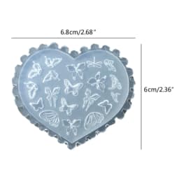 Butterfly Embossing Silicone Mold Nail Art Carving Mold Suitable for Diy Nail Art Decoration Supplies Nail Template Tool