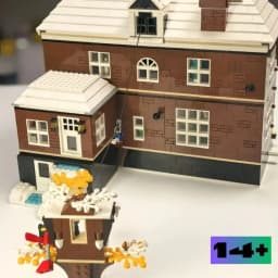 3955pcs Hot Selling Home Alone House Moc Building Blocks Movie Scene Architecture Model Diy Ornament Premium Christmas Birthday