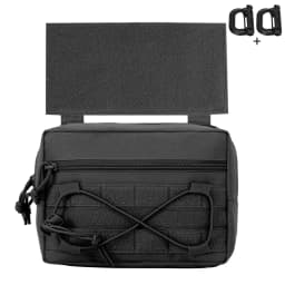 Camouflage Utility Pouch Multi‑compartment Organizer Bag for Backpack Vest Attachment Outdoor Storage Waist Accessories Bag