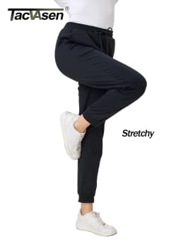 TACVASEN Warm Sherpa Lined Thermal Drawstring Sweatpants Women's Winter Fleece Pants Insulated Athletic Joggers with Pockets