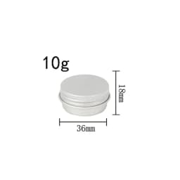 10Pcs Empty 5g-60g Round Aluminum Tin Jars W/ Screw Lid for Aromatherapy Creams Balm Nail Candle Cosmetic Container Tea Cans