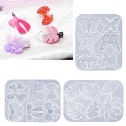 Crystal Epoxy Mold Silicone Mold for Pendant Leaves Bow Mirror Craft Mold Silicone Mould Jewelry Making Tool